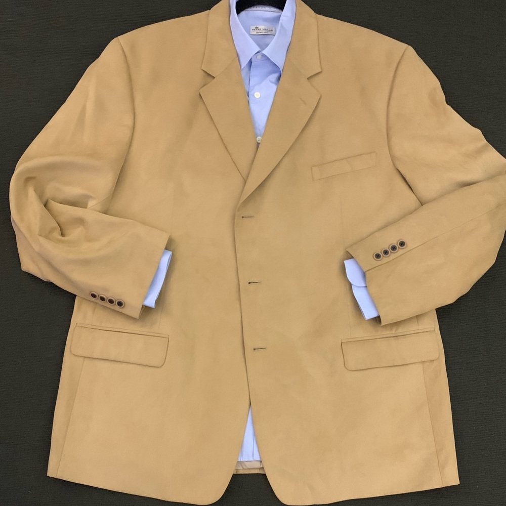 ALFANI 100% Polyester Suede 3 Button Sport Jacket
